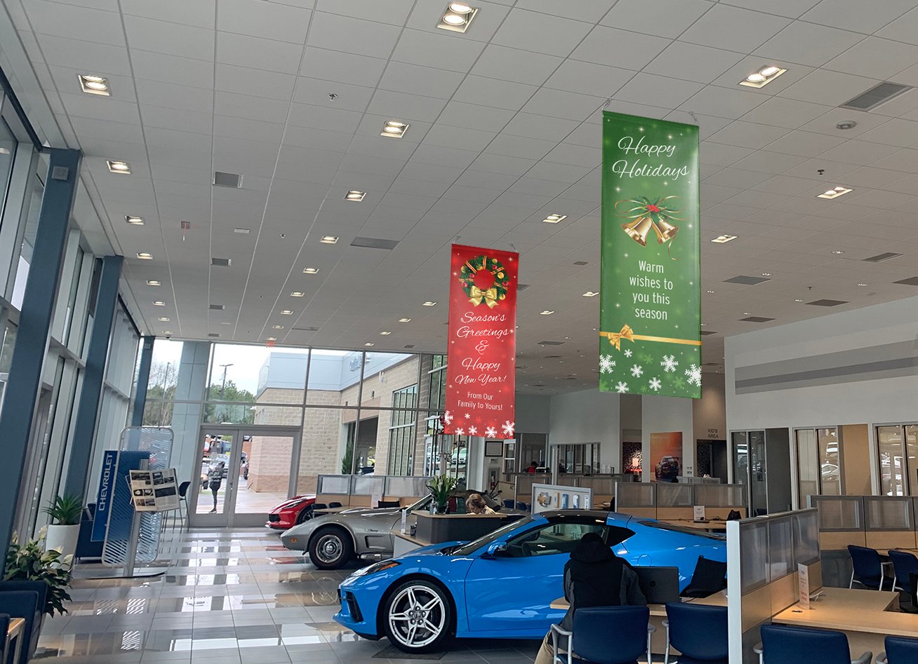 Happy Holiday Banners Showroom