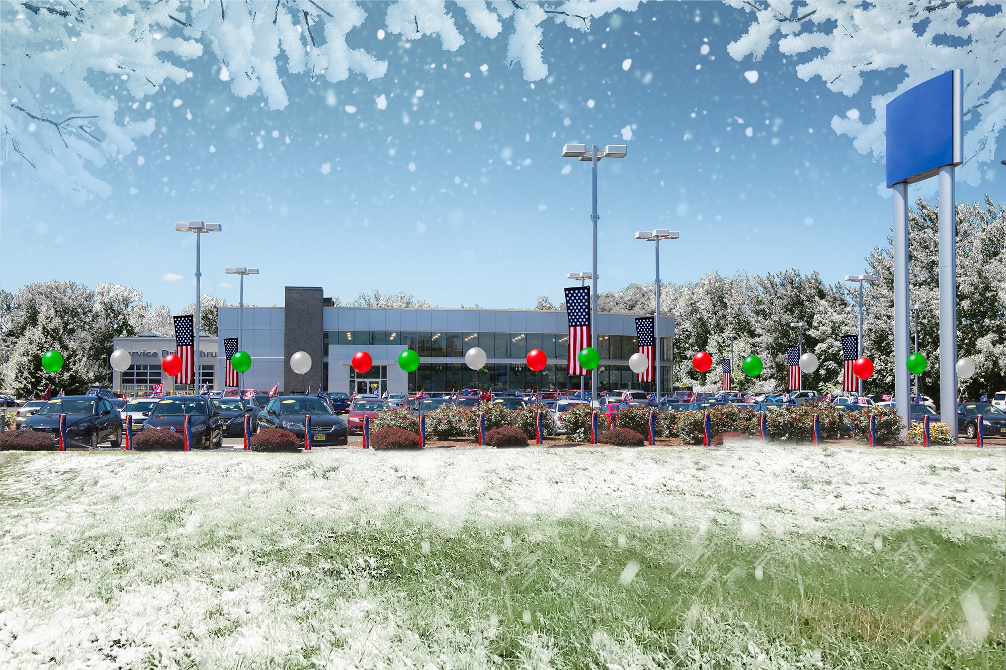 MUL Holiday Dura w american flags_bollards (1)